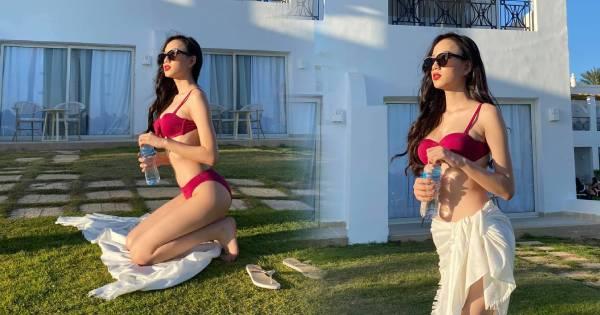 Ái Nhi diện áo tắm mua ở chợ đồ cũ vẫn nổi bật tại Miss Intercontinental