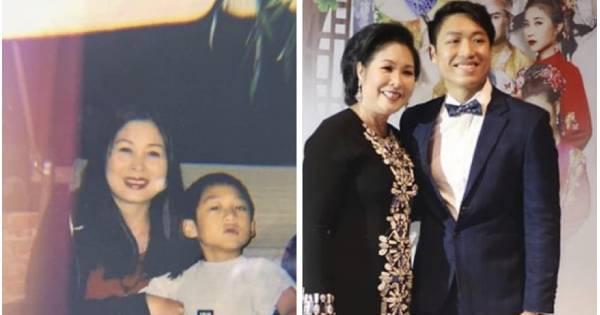 NSND Hồng Vân khoe ảnh con trai vừa nam tính vừa cao to, ẩn ý nghỉ ngơi, dựa dẫm vào con