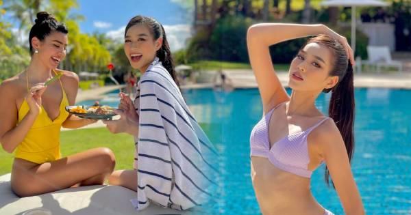 Đỗ Thị Hà diện bikini khoe body "khét lẹt", nói gì về phần thi Head to Head Challenge ?