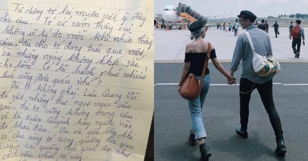 Bạn gái Hoàng Dũng khoe thư tình viết tay hay như Lưu Quang Vũ gửi Xuân Quỳnh