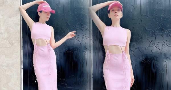 Lệ Quyên diện váy chỉ 190 ngàn đồng xuống phố, còn tự khen đẹp