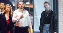 Amber Heard lái chiếc xe tỷ phú Elon Musk tặng đi vòng quanh công ty của tình cũ
