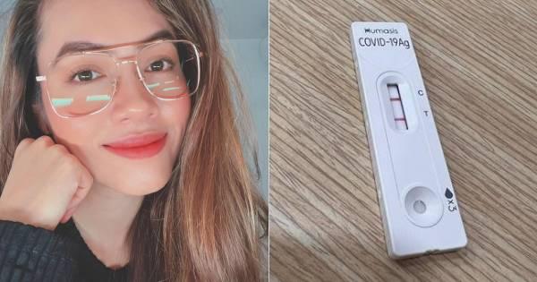 Á hậu Hoàng My tự "bắt bệnh", cho rằng mình nhiễm biến chủng Omicron