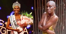 Thêm một mỹ nhân không có tóc đăng quang Hoa hậu Hoàn vũ Ghana 2022