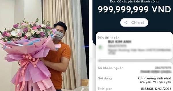 Không biết tặng gì cho vợ nhân ngày sinh nhật, chồng đành chuyển khoản gần 1 tỷ đồng
