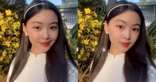 Con gái MC Quyền Linh diện áo dài trắng đơn giản mà xinh như công chúa