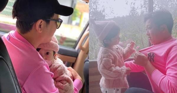 Trường Giang khiến nhiều người lo lắng khi để con gái vắt vẻo trên ghế cao