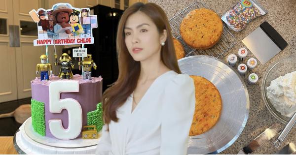 Tăng Thanh Hà làm bánh sinh nhật mừng Chloe 5 tuổi, nhìn bánh là biết Hà Tăng hiểu con thế nào
