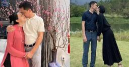 Thêm ảnh mới của Hiền Hồ và anh họ Hồ Nhân: Phải thân thương lắm mới để môi nương tựa mặt nhau