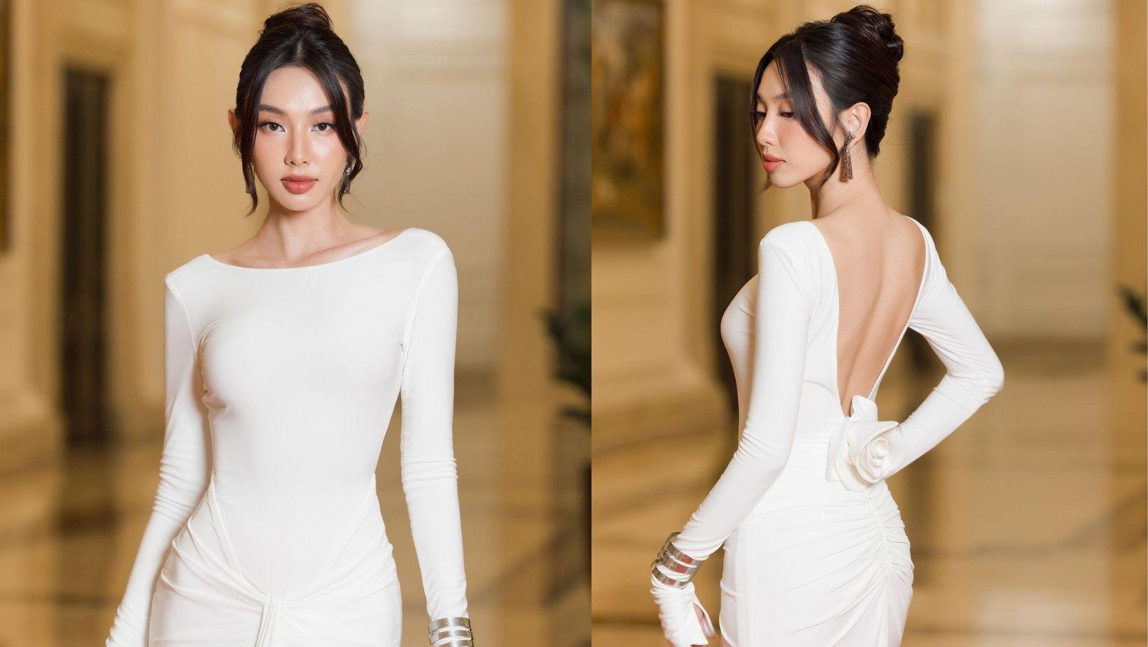 Diện váy ôm sát khoe đường cong, Hoa hậu Thuỳ Tiên để lộ 1 khuyết điểm chí mạng