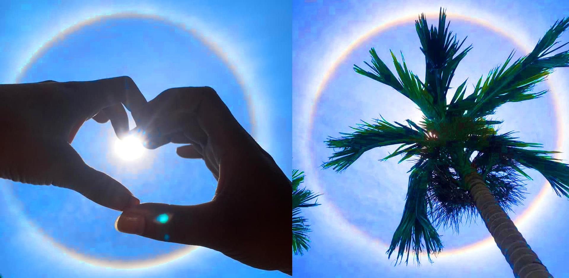 Hào quang mặt trời cực hiếm xuất hiện tại Móng Cái, Quảng Ninh trưa 12/9