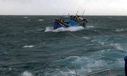 9 ngư dân gặp nạn trên đường chạy về biển Lý Sơn tránh bão Saudel