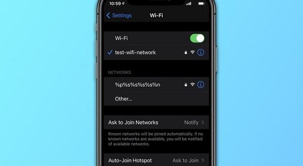Ký tự đặc biệt làm điện thoại iPhone gặp lỗi và tính năng Wi-Fi bị vô hiệu hóa
