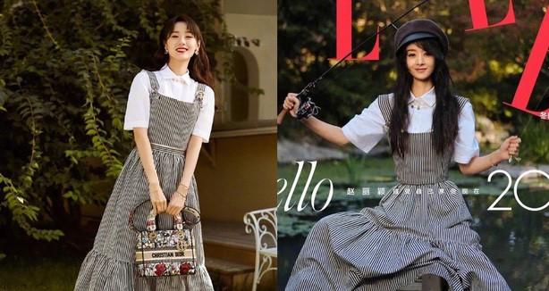 Viên Băng Nghiên "nhái" Triệu Lệ Dĩnh từ thần thái đến phong cách ăn mặc