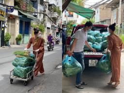 Nhật Kim Anh bị dân mạng nhắc nhở vì mang dép cao gót đi từ thiện