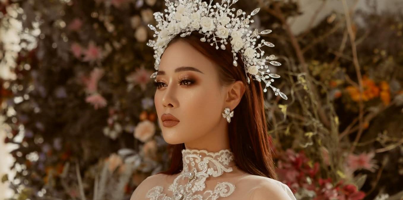 Phương Oanh mặc váy cưới, netizen khen 'đẹp như nữ thần'