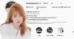 Lùm xùm "trà xanh" hạ nhiệt, Instagram của Thiều Bảo Trâm cũng hạ luôn hàng chục nghìn follower