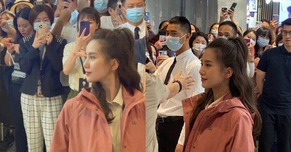 Góc nghiêng hoàn hảo của Lưu Thi Thi qua ống kính vội của người đi đường