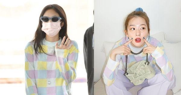 Jennie (BLACKPINK) và Seulgi (Red Velvet) tiếp tục đụng hàng áo len pastel