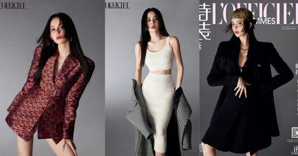 Cổ Lực Na Trát biến hóa như "tắc kè hoa" trên tạp chí L'Officiel số tháng 11