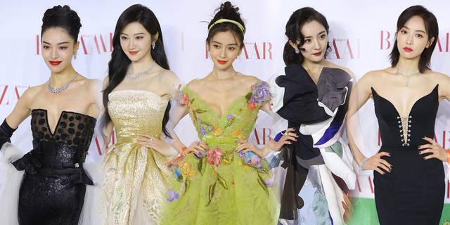 Dàn mỹ nhân đọ sắc thảm đỏ Bazaar: Dương Mịch kiêu sa, Angela Baby hở bạo