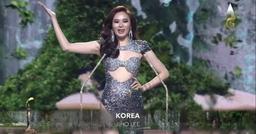 Miss Hàn Quốc gặp sự cố trên sân khấu bán kết Miss Grand International 2021