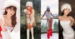 Khi mỹ nhân Việt tạo dáng cùng mũ lông trắng: Emily cá tính, Lê Bống bị chê phản cảm