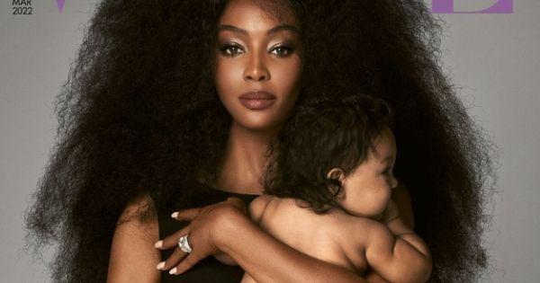 "Báo đen" Naomi Campbell công khai con gái 9 tháng tuổi đẹp như búp bê trên bìa Vogue