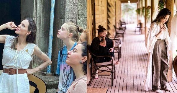 Angelina Jolie đưa con gái ruột đi du lịch Campuchia, cả 2 mẹ con đều đẹp xuất sắc