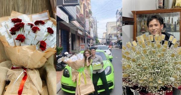 Những bó hoa tiền tỷ dịp 8/3 khiến cõi mạng trầm trồ: "Trùm cuối" thuộc về hoa 99 viên kim cương