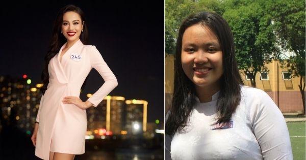 Hoa khôi Ngoại thương Huỳnh Phạm Thủy Tiên từng nặng 90kg "lột xác" tại Hoa hậu Hoàn vũ 2022