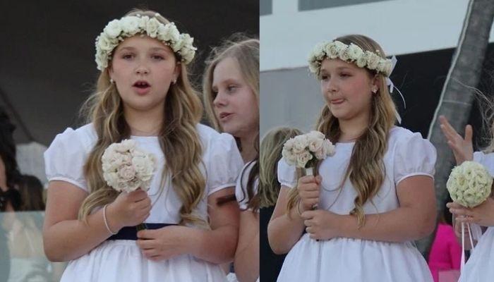 Con gái út 11 tuổi nhà Beckham làm phù dâu cho anh trai, thế nhưng nhan sắc mới là thứ gây tranh cãi