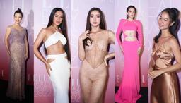 Sao đọ sắc tại Elle Beauty Awards 2022: Lương Thùy Linh mặc đồ nude xuyên thấu, Tiểu Vy diện cut-out