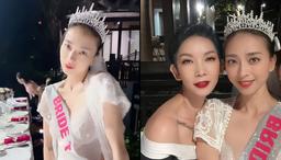 Ngô Thanh Vân đội vương miện như Hoa hậu, dự tiệc chia tay độc thân trước thềm đám cưới