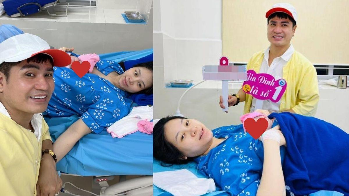 Ca sĩ Lương Gia Huy và vợ kém 18 tuổi sinh con gái thứ 2