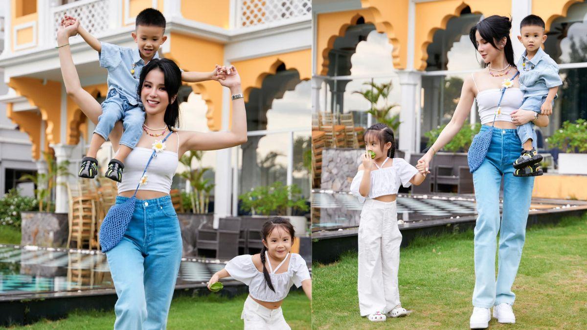 Xúc động nghe Diệp Lâm Anh tâm sự với 2 con: "Mẹ không thể cho các con tổ ấm đủ đầy"