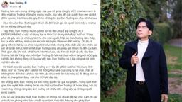 Đan Trường chính thức xin lỗi giữa ồn ào "hát chùa"