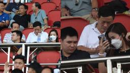 Đỗ Mỹ Linh công khai đi xem bóng cùng ông bầu trẻ CLB Hà Nội