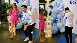 Vợ Tây của Bùi Tiến Dũng mang thai quý tử, ngoại hình vẫn như búp bê