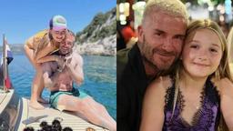 David Beckham nhìn như trai 30 khi đi nghỉ dưỡng cùng con gái cưng