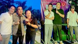 Quyền Linh và Lý Hải đối lập nhau khi đi họp lớp: Người như U40 sành điệu, người mang dép tổ ong