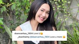 Doãn Hải My và Đoàn Văn Hậu lên mạng tranh giành xem ai yêu ai nhiều hơn