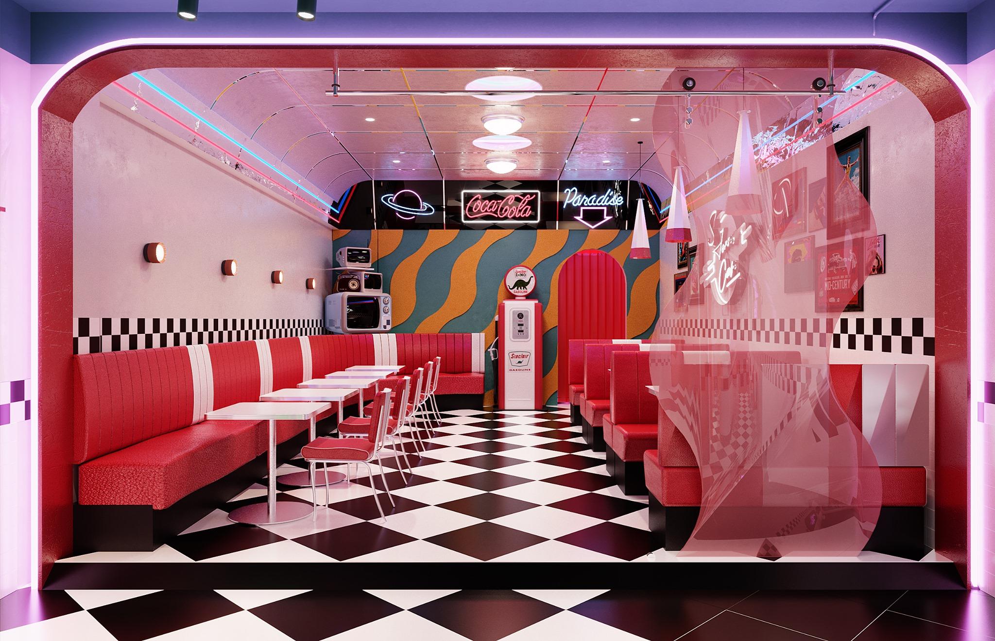 Quán cà phê kiểu Mỹ, đứng góc nào cũng có ảnh đẹp ở Sài Gòn