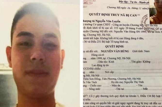 Hà Nội: Công an phát lệnh truy nã đối tượng nguy hiểm Hùng "cá rô"