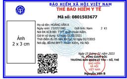 Thẻ bảo hiểm y tế thay đổi từ năm 2021