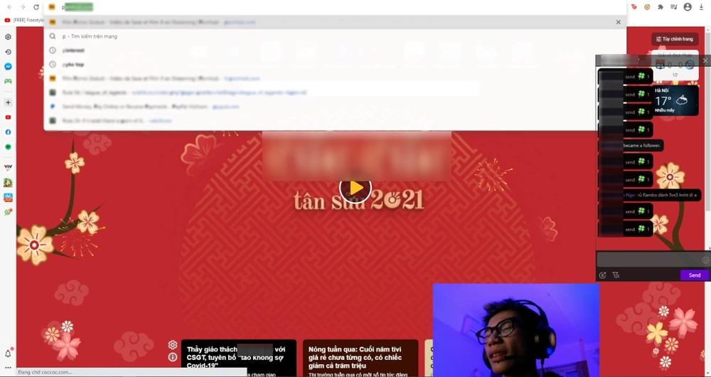 MCK lộ lịch sử xem web tế nhị khi đang tập làm Streamer