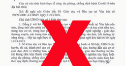 Bắc Ninh: "Chơi lớn" ngày Cá tháng Tư, làm giả văn bản cho nghỉ học do dịch