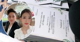 Hé lộ "tấm thiệp mời trên bàn" của Phan Mạnh Quỳnh, ngày cưới đang cận kề