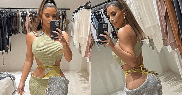 Hậu ly hôn, Kim Kardashian tích cực khoe eo "thắt đáy lưng ong"