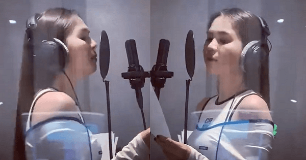 Nghi vấn Ngọc Trinh sắp debut làm ca sĩ khi lộ ảnh thu âm trong studio